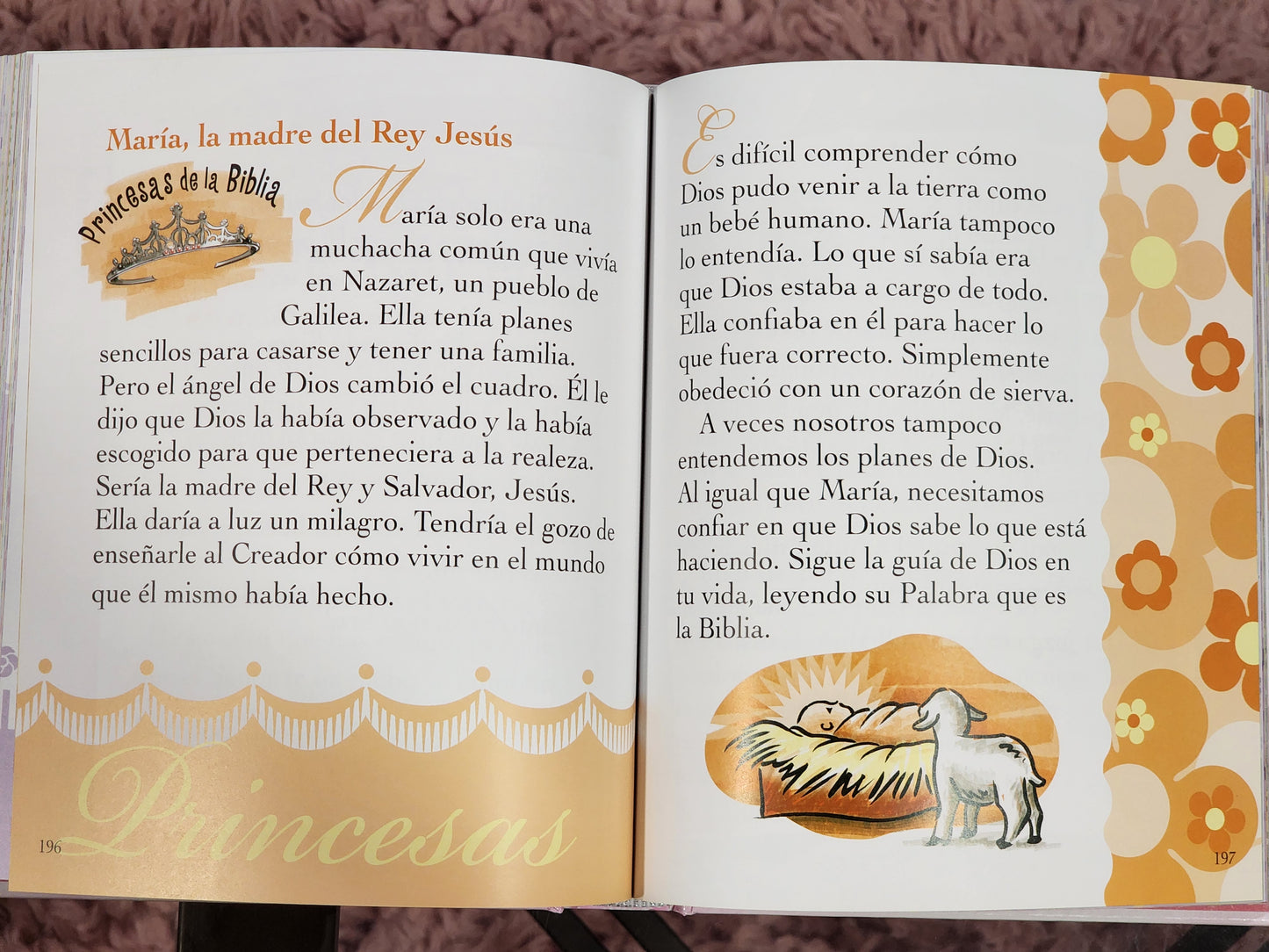 Biblia Devocional "Princesita de Dios" para niñas, tapa dura