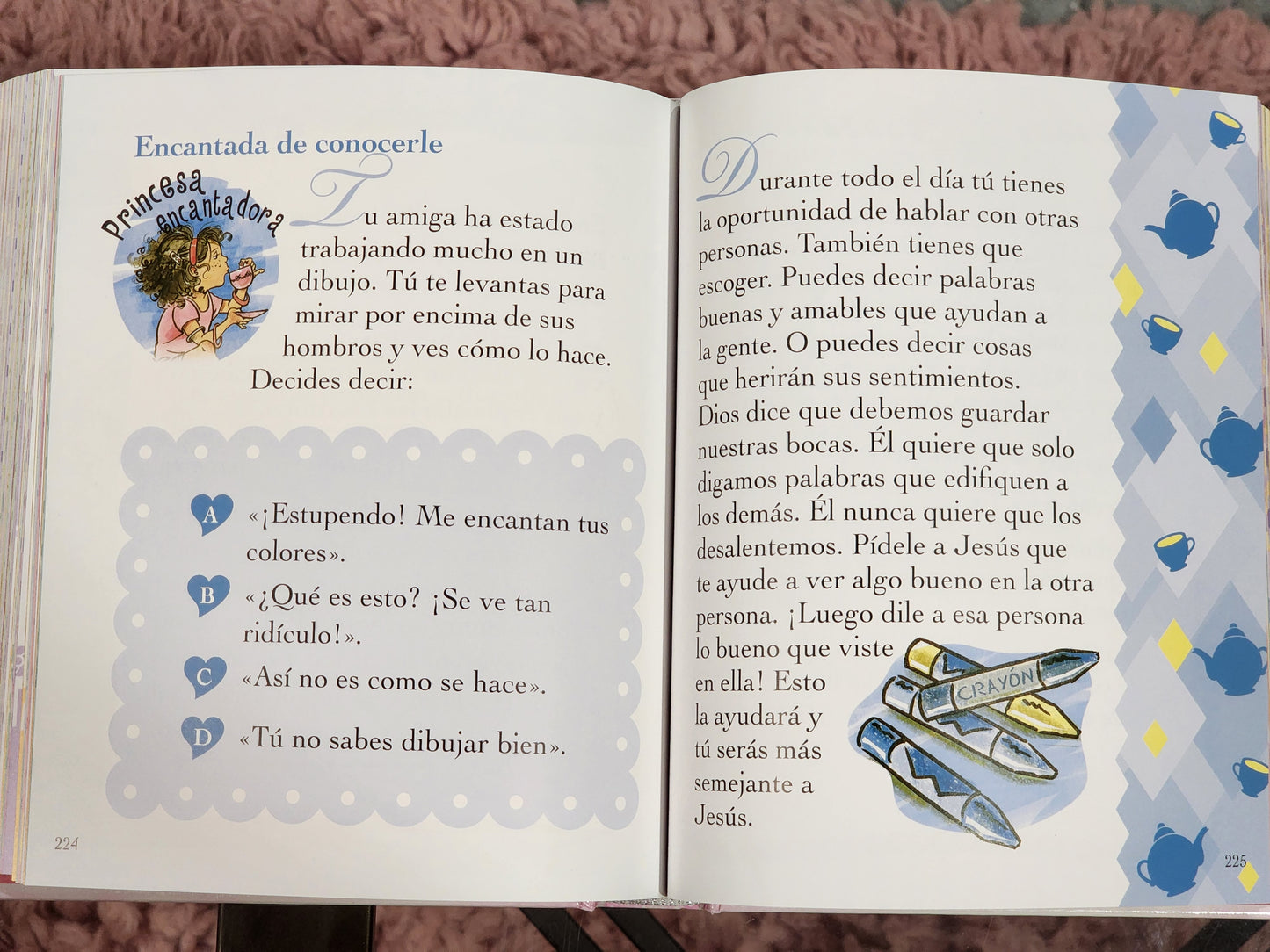 Biblia Devocional "Princesita de Dios" para niñas, tapa dura