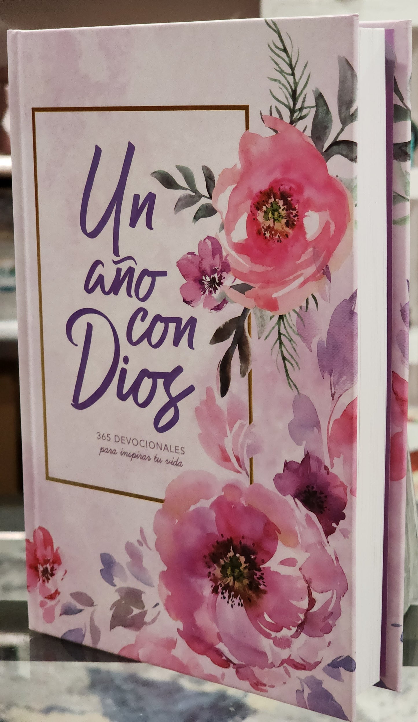 Devocionario "Un año con Dios", tapa dura.