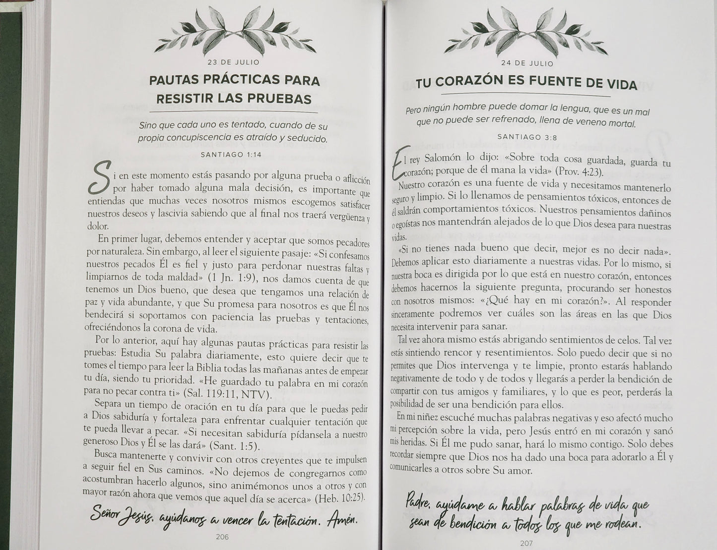 Devocionario "Un año en Su presencia"