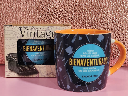 Taza Vintage "Bienaventurado"