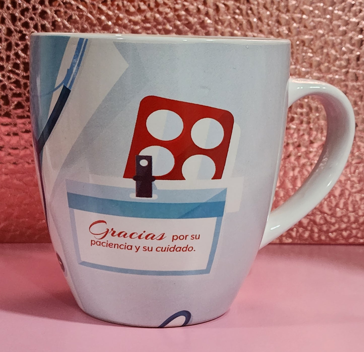 Taza Deluxe "Gracias por su paciencia"