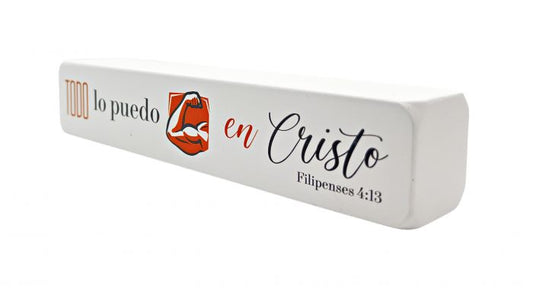 Bloque Decorativo "Todo lo puedo en Cristo"