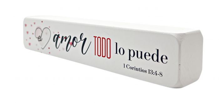 Bloque Decorativo "El amor todo lo puede"