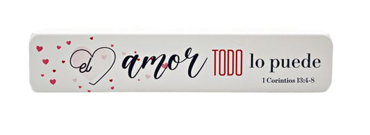 Bloque Decorativo "El amor todo lo puede"