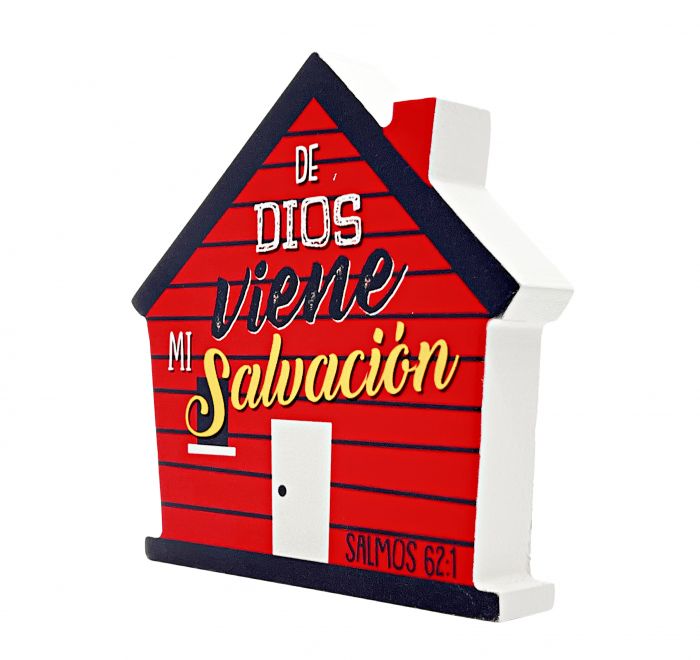 Plaqué Casa "De Dios viene mi salvación"