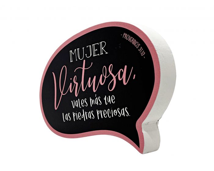 Plaqué Palabras "Mujer Virtuosa"