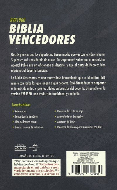 Biblia Infantil RV1960 Compacta Vencedores para Niños