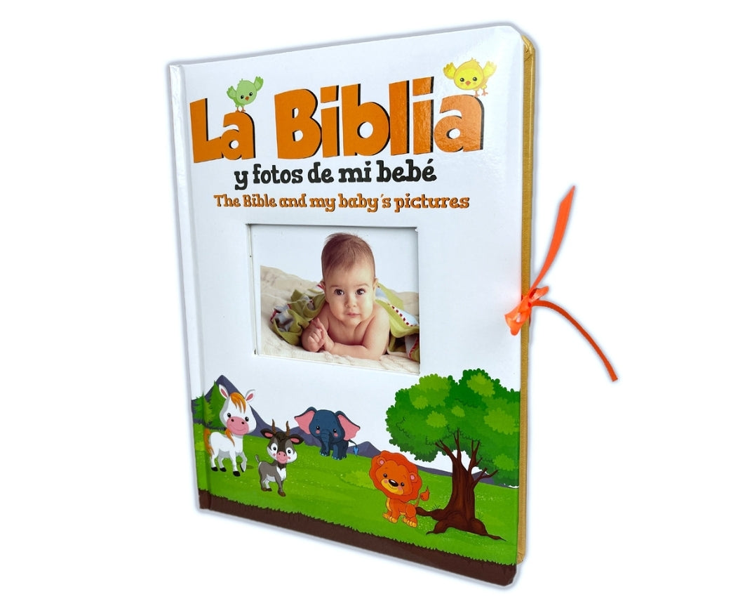 Álbum "La Biblia y fotos de mi Bebé" Bilingüe