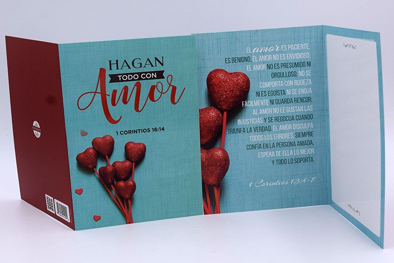 Tarjeta "Hagan todo con amor"