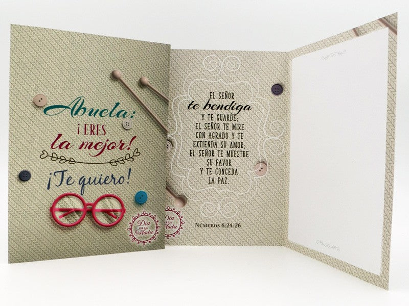 Tarjeta "Abuela ¡Eres la Mejor!"