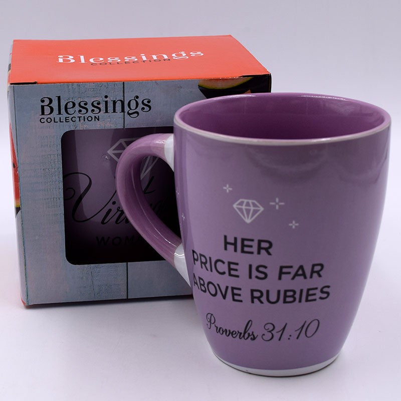 Taza Blessings  "her price is far above rubies." 